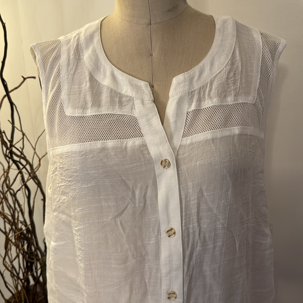 Alyx Sheer White Tunic Button Up NWT - Picture 2 of 8